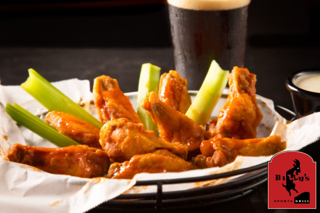 Billy's Sports Grill is a wings and beer joint at it's heart